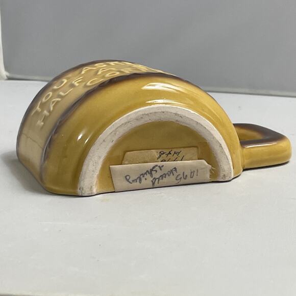 Vintage Half a Cup of Coffee Mug Six Flags Texas Souvenir - Picture 4 of 7